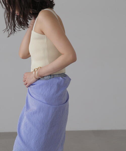 FREE'S MART（フリーズマート）の「◆ダブルジップニットビスチェ（ニット/セーター・レディース・ホワイト/ブラック/ライトグリーン・FREE）」の20枚目の写真