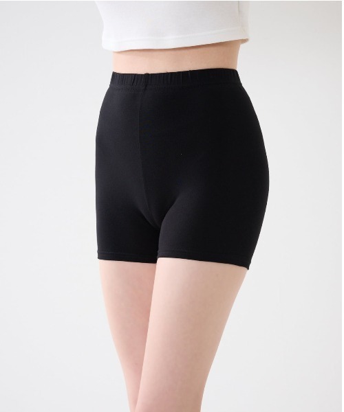 tutuanna(チュチュアンナ)の「綿混1分丈レギンス(レギンス/スパッツ・レディース・ブラック・XL/M)」の1枚目の写真