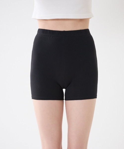 tutuanna(チュチュアンナ)の「綿混1分丈レギンス(レギンス/スパッツ・レディース・ブラック・XL/M)」の2枚目の写真