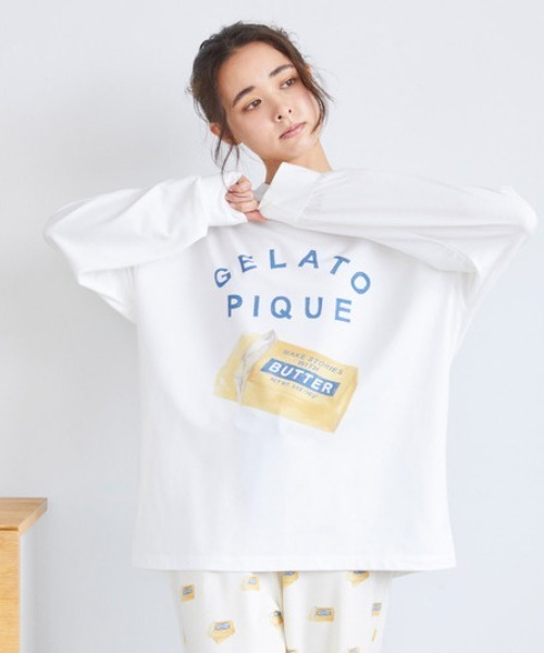 ジェラートピケ パジャマ バター gelato pique（ジェラートピケ