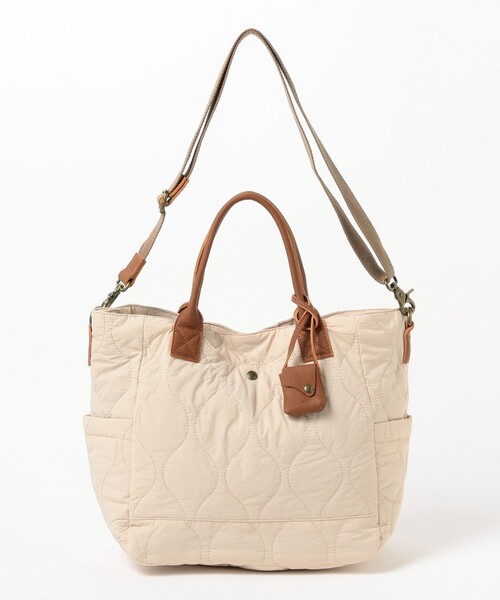 Ray BEAMS（レイビームス）の「toleur / ナイロン キルティング 2way トートバッグ（トートバッグ・レディース・オリーブ/ナチュラル/ブラック・ONE SIZE）」の15枚目の写真