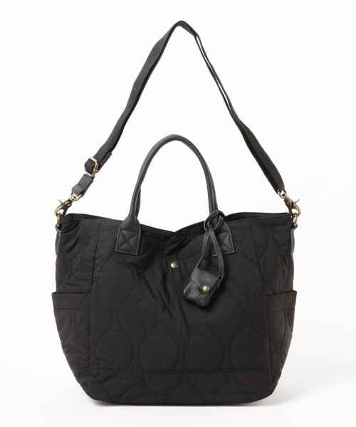 Ray BEAMS（レイビームス）の「toleur / ナイロン キルティング 2way トートバッグ（トートバッグ・レディース・オリーブ/ナチュラル/ブラック・ONE SIZE）」の19枚目の写真