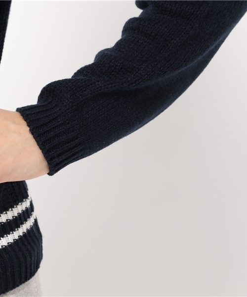 WEGO（ウィゴー）の「WEGO/チルデンニット（ニット/セーター・レディース・ネイビー/オフホワイト/グレー・FREE）」の8枚目の写真