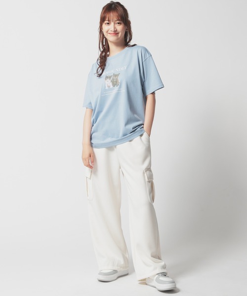 Honeys（ハニーズ）の「カーゴスウェットパンツ（スウェットパンツ・レディース・チャコールグレー/カーキ/アイボリー/ブラック/ピンク・SS/LL/S/L/M）」の17枚目の写真