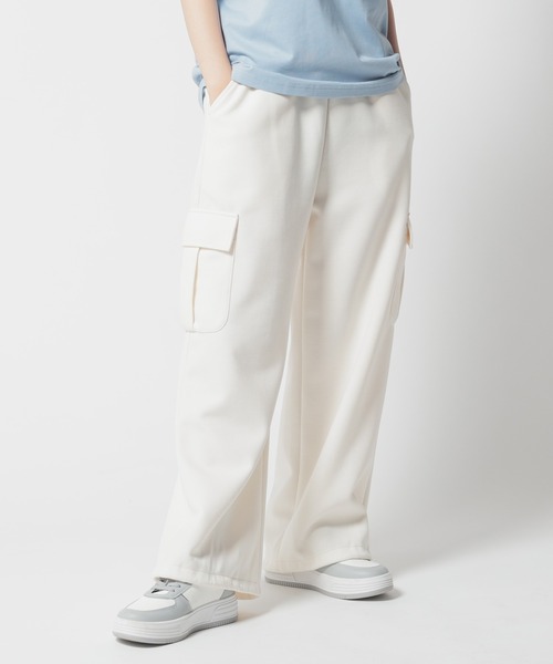 Honeys（ハニーズ）の「カーゴスウェットパンツ（スウェットパンツ・レディース・チャコールグレー/カーキ/アイボリー/ブラック/ピンク・SS/LL/S/L/M）」の19枚目の写真