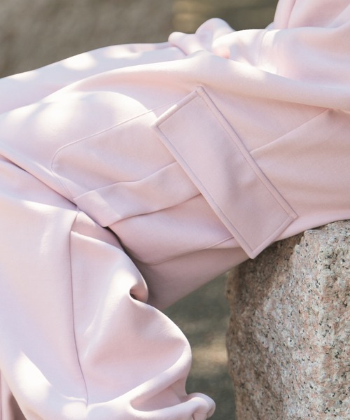 Honeys（ハニーズ）の「カーゴスウェットパンツ（スウェットパンツ・レディース・チャコールグレー/カーキ/アイボリー/ブラック/ピンク・SS/LL/S/L/M）」の10枚目の写真