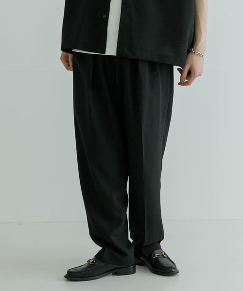 URBAN RESEARCH（アーバンリサーチ）の「URBAN RESEARCH iD　ドライタッチLINEN LIKE EASY PANTS（その他パンツ・メンズ・ブラック/ブルー系その他・MEDIUM/LARGE）」の3枚目の写真