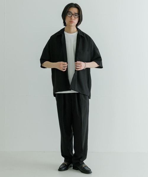 URBAN RESEARCH（アーバンリサーチ）の「URBAN RESEARCH iD　ドライタッチLINEN LIKE EASY PANTS（その他パンツ・メンズ・ブラック/ブルー系その他・MEDIUM/LARGE）」の4枚目の写真
