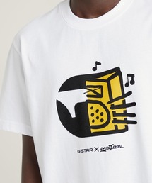 G-STAR | BOOMBOX CARTOON LOOSE T-SHIRT/アートグラフィックプリントオーバーサイズTシャツ(Tシャツ/カットソー)