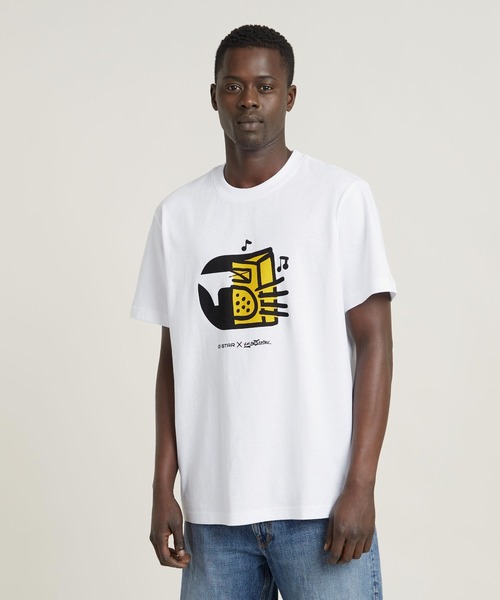 【セール】BOOMBOX CARTOON LOOSE LOOSE T-SHIRT/グラフィックプリントオーバーサイズT(Tシャツ/カットソー)|G-STAR RAW(ジースターロゥ) 【セール】BOOMBOX CARTOON LOOSE LOOSE T-SHIRT/グラフィックプリントオーバーサイズT(Tシャツ/カットソー)|G-STAR RAW(ジースターロゥ)