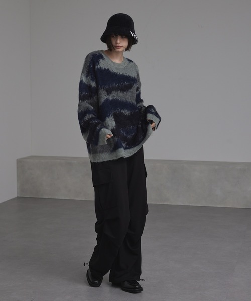 CIASENSE（シアセンス）の「abstract loose shaggy knit
