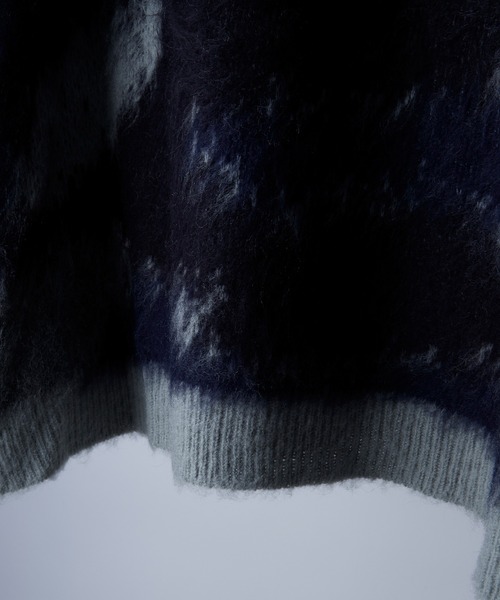 CIASENSE（シアセンス）の「abstract loose shaggy knit / アブストラクト ルーズ シャギーニット（ニット/セーター・メンズ・レッド/ブルー/ブラック/グレイッシュブルー・M/L/S）」の22枚目の写真