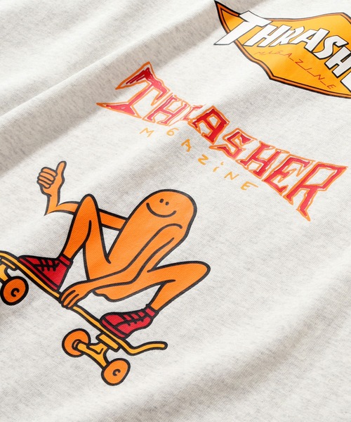 THRASHER（スラッシャー）の「【THRASHER/スラッシャー】バックプリント ロングスリーブ ビッグシルエットTシャツ（Tシャツ/カットソー・メンズ・グリーン/ホワイト/ブラック/アッシュグレー・LL/L/M）」の18枚目の写真