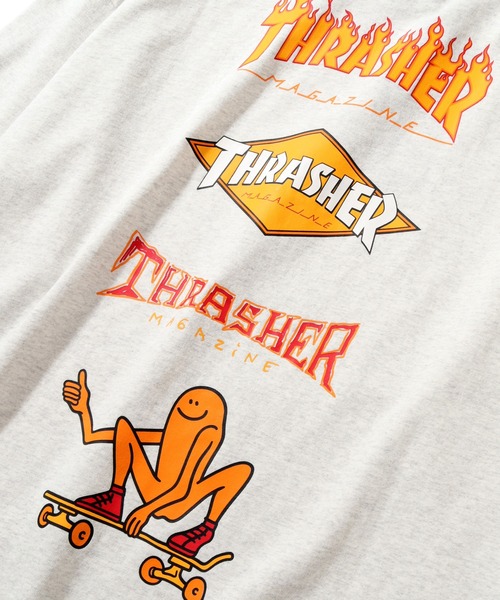 THRASHER（スラッシャー）の「【THRASHER/スラッシャー】バックプリント ロングスリーブ ビッグシルエットTシャツ（Tシャツ/カットソー・メンズ・グリーン/ホワイト/ブラック/アッシュグレー・LL/L/M）」の16枚目の写真