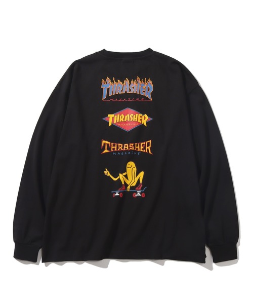 THRASHER（スラッシャー）の「【THRASHER/スラッシャー】バックプリント ロングスリーブ ビッグシルエットTシャツ（Tシャツ/カットソー・メンズ・グリーン/ホワイト/ブラック/アッシュグレー・LL/L/M）」の14枚目の写真