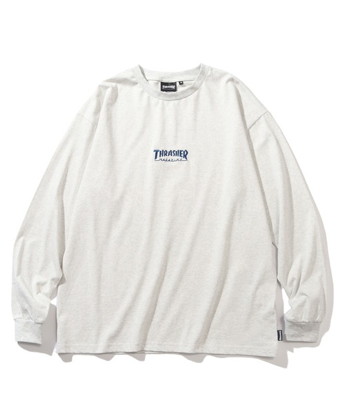 THRASHER（スラッシャー）の「【THRASHER/スラッシャー】バックプリント ロングスリーブ ビッグシルエットTシャツ（Tシャツ/カットソー・メンズ・グリーン/ホワイト/ブラック/アッシュグレー・LL/L/M）」の9枚目の写真