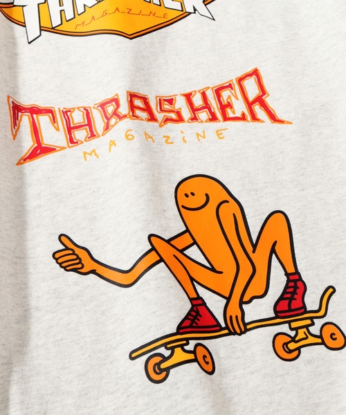 THRASHER（スラッシャー）の「【THRASHER/スラッシャー】バックプリント ロングスリーブ ビッグシルエットTシャツ（Tシャツ/カットソー・メンズ・グリーン/ホワイト/ブラック/アッシュグレー・LL/L/M）」の7枚目の写真