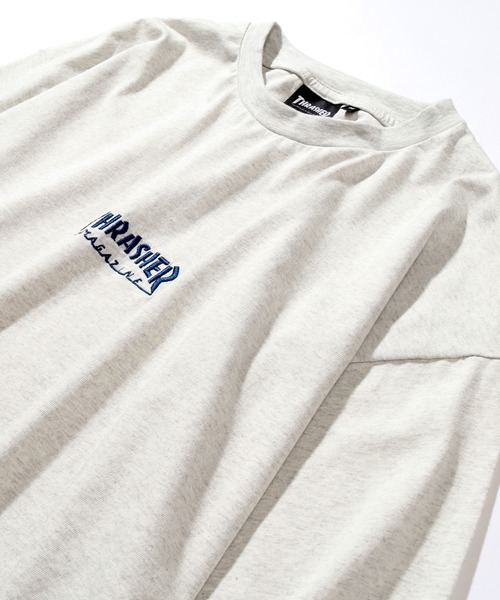THRASHER（スラッシャー）の「【THRASHER/スラッシャー】バックプリント ロングスリーブ ビッグシルエットTシャツ（Tシャツ/カットソー・メンズ・グリーン/ホワイト/ブラック/アッシュグレー・LL/L/M）」の8枚目の写真