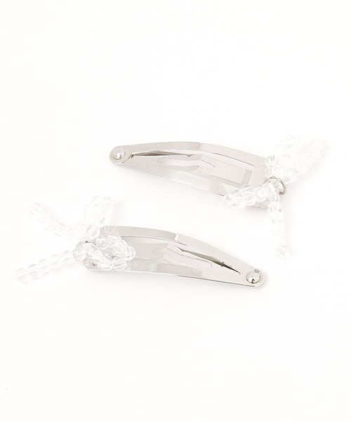 niko and...（ニコアンド）の「ビーズリボン2SETヘアピン（ヘアピン・レディース・ブラック/その他・0）」の5枚目の写真