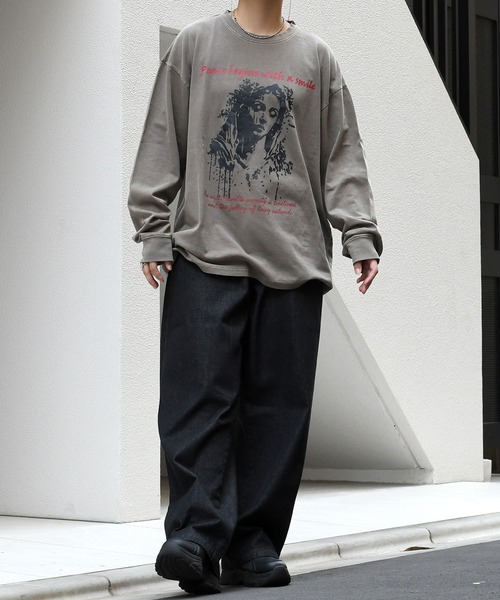 Starting Over（スターティングオーバー）の「vintage like loose fit denim pants/ヴィンテージ ライク ルーズフィット デニムパンツ（デニムパンツ・メンズ・ケミカルウォッシュ/ライトブルー/ブラック/ワンウォッシュ/グレー・M/L/XL）」の20枚目の写真