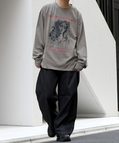 Starting Over（スターティングオーバー）の「vintage like loose fit denim pants/ヴィンテージ ライク ルーズフィット デニムパンツ（デニムパンツ・メンズ・ケミカルウォッシュ/ライトブルー/ブラック/ワンウォッシュ/グレー・M/L/XL）」の22枚目の写真