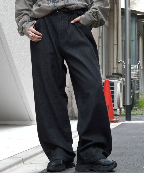 Starting Over（スターティングオーバー）の「vintage like loose fit denim pants/ヴィンテージ ライク ルーズフィット デニムパンツ（デニムパンツ・メンズ・ケミカルウォッシュ/ライトブルー/ブラック/ワンウォッシュ/グレー・M/L/XL）」の14枚目の写真