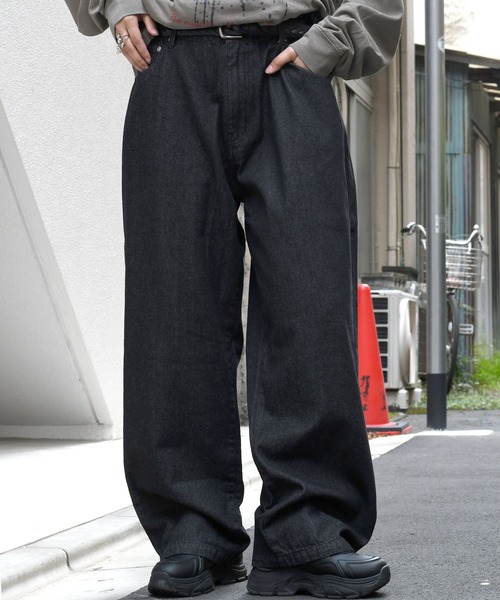 Starting Over（スターティングオーバー）の「vintage like loose fit denim pants/ヴィンテージ ライク ルーズフィット デニムパンツ（デニムパンツ・メンズ・ケミカルウォッシュ/ライトブルー/ブラック/ワンウォッシュ/グレー・M/L/XL）」の15枚目の写真