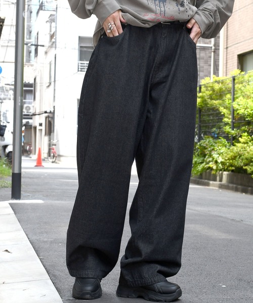 Starting Over（スターティングオーバー）の「vintage like loose fit denim pants/ヴィンテージ ライク ルーズフィット デニムパンツ（デニムパンツ・メンズ・ケミカルウォッシュ/ライトブルー/ブラック/ワンウォッシュ/グレー・M/L/XL）」の18枚目の写真