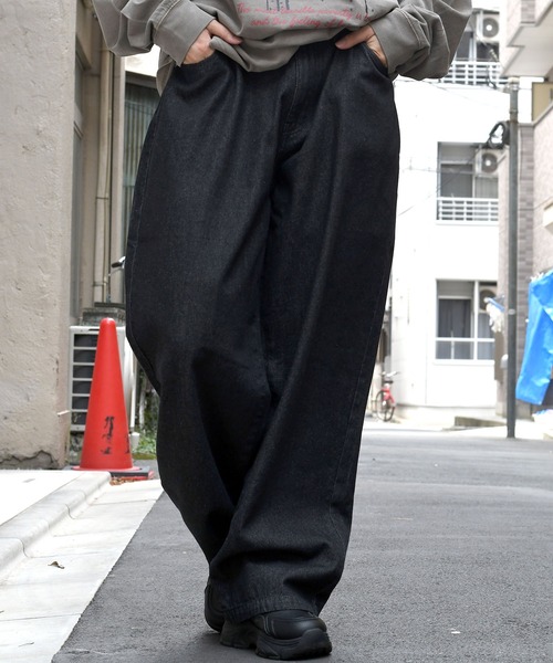 Starting Over（スターティングオーバー）の「vintage like loose fit denim pants/ヴィンテージ ライク ルーズフィット デニムパンツ（デニムパンツ・メンズ・ケミカルウォッシュ/ライトブルー/ブラック/ワンウォッシュ/グレー・M/L/XL）」の19枚目の写真