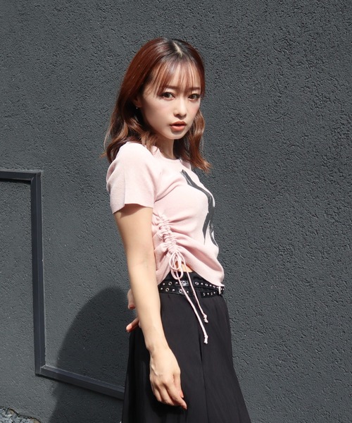 CECIL McBEE（セシルマクビー）の「バタフライプリントドロストプルオーバー（Tシャツ/カットソー・レディース・ブラック/サックスブルー/アイボリー/ミント/ピンク・MEDIUM/LARGE）」の11枚目の写真