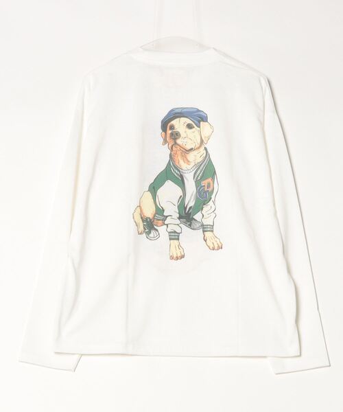 セール】Cat ＆ Dog Print T-Shirt/動物 アニマル 猫＆犬