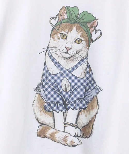 SITRY(シトリー)の「Cat & Dog Print T-Shirt/動物 アニマル 猫&犬 プリント 長袖Tシャツ ロンT レディース メンズ(Tシャツ/カットソー・メンズ・オレンジ/グリーン系その他/ホワイト/ホワイト系その他/ブラック/ダークグリーン/ブラック系その他/オレンジ系その他・M/L/LL)」の18枚目の写真