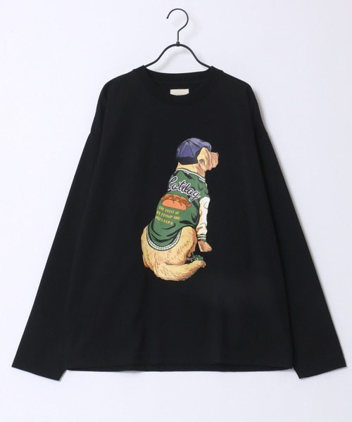 SITRY(シトリー)の「Cat & Dog Print T-Shirt/動物 アニマル 猫&犬 プリント 長袖Tシャツ ロンT レディース メンズ(Tシャツ/カットソー・メンズ・オレンジ/グリーン系その他/ホワイト/ホワイト系その他/ブラック/ダークグリーン/ブラック系その他/オレンジ系その他・M/L/LL)」の20枚目の写真