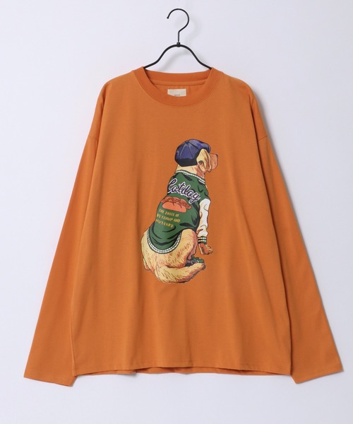 SITRY(シトリー)の「Cat & Dog Print T-Shirt/動物 アニマル 猫&犬 プリント 長袖Tシャツ ロンT レディース メンズ(Tシャツ/カットソー・メンズ・オレンジ/グリーン系その他/ホワイト/ホワイト系その他/ブラック/ダークグリーン/ブラック系その他/オレンジ系その他・M/L/LL)」の22枚目の写真