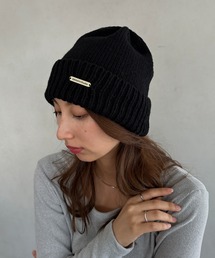 MYMOOD. | 折り返しカジュアルニット帽(ニットキャップ/ビーニー)