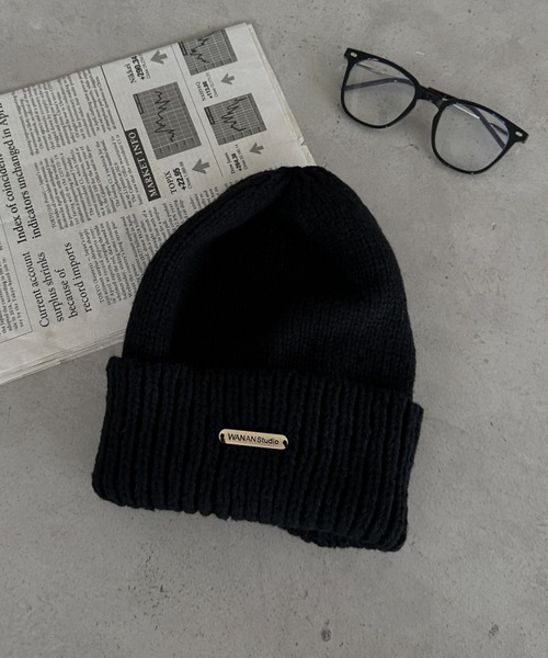 MYMOOD.（マイムード）の「折り返しカジュアルニット帽（ニットキャップ/ビーニー・レディース・アイボリー/ブラック・FREE）」の10枚目の写真