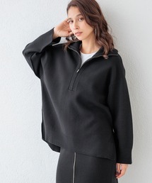 HEREIAM | 【HEREIAM】マシンウォッシャブル可能/ファインタッチハーフZIPニット(ニット/セーター)