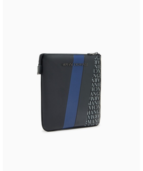 ARMANI EXCHANGE（アルマーニエクスチェンジ）の「【A|X アルマーニ エクスチェンジ】モノグラム×ストライプ　フラットショルダーバッグ（ショルダーバッグ・メンズ・グリーン/ブラック/ダークブルー/レッド・FREE）」の5枚目の写真
