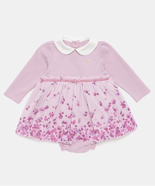 ケイトスペード キッズ　ワンピース　ドッキング　花柄　ニット フローラルドッキングワンピース（ワンピース）｜kate spade new