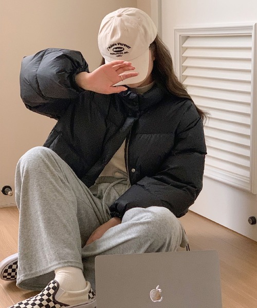 SHEPP(シープ)の「中綿 ショートジャケット(ダウンジャケット/コート・レディース・ブラック/イエロー・L/M/XL)」の8枚目の写真