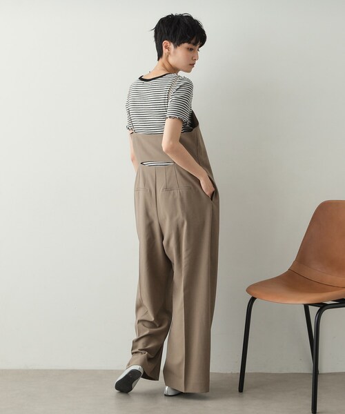 OPAQUE.CLIP(オペークドットクリップ)の「◆細ボーダーリブカットソー【洗濯機洗い可】(Tシャツ/カットソー・レディース・ダークブラウン系2/グレー系2/ブラック系2・38/40)」の6枚目の写真