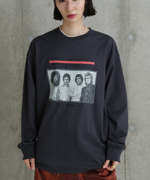 【セール】QUEEN フォトプリントロングTシャツ（Tシャツ/カットソー）｜ROSE BUD（ローズバッド）