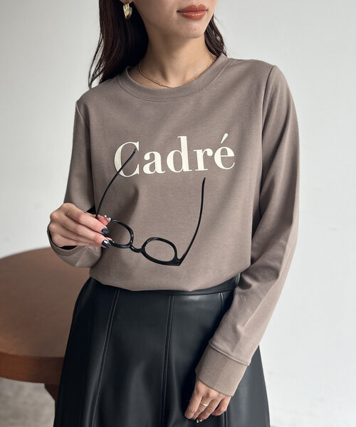 Chez toi（シェトワ）の「袖口リブフロッキーロゴロンT（Tシャツ/カットソー・レディース・ブラック/ベージュ/オフホワイト・FREE）」の20枚目の写真