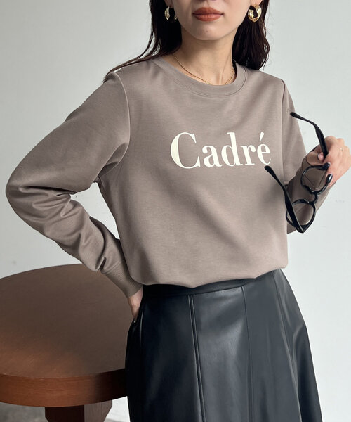 Chez toi（シェトワ）の「袖口リブフロッキーロゴロンT（Tシャツ/カットソー・レディース・ブラック/ベージュ/オフホワイト・FREE）」の21枚目の写真