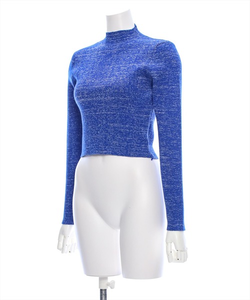 clear（クリア）の「ベーシックラメニットトップス [ベーシック 体にフィット]≪2024AW新作≫（ニット/セーター・レディース・ライトグレー/ブラック/アイボリー/ブルー・F）」の10枚目の写真