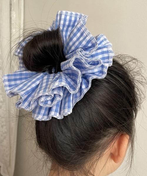 F&D : レイヤードキンガムチェックシュシュ（シュシュ）｜Fun