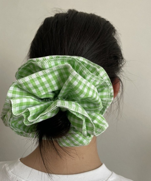 F&D : レイヤードキンガムチェックシュシュ（シュシュ）｜Fun