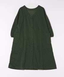 and it_（アンドイット）の「裏起毛2way割ぽう着ロングエプロン（エプロン）」