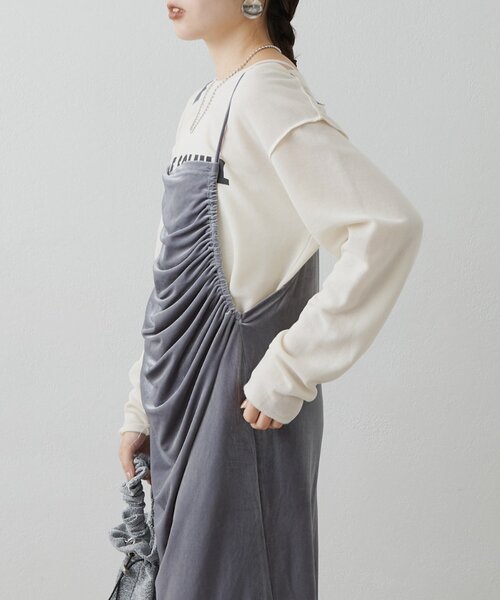 CIAOPANIC TYPY（チャオパニックティピー）の「□サイドギャザーベロア