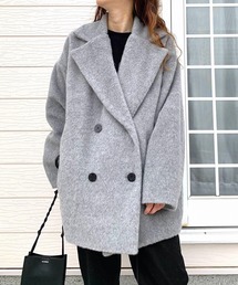 Q | シャギーミドルコート(ピーコート)